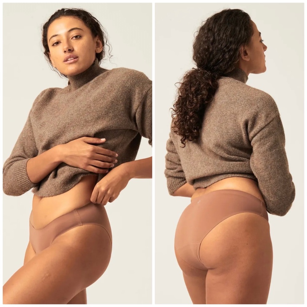 Modibodi Recycled Seamfree Bikini in Nutmeg (Moderare-Heavy)